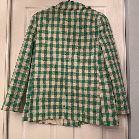 Vero Moda Green and Cream Checkered Blazer & Skirt Set - Picture 6 of 10